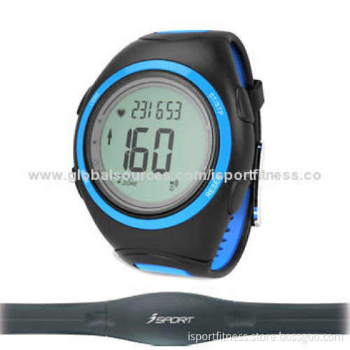 Heart Rate Monitor Watches, Blue/Green, 44 x 15mm ABS Case Size, 30m Water Resist